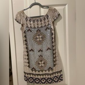 All Saints beautiful hand beaded dress